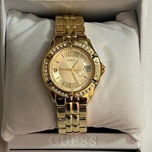 GUESS Women's Goldtone Mixed Metal Watch U85110L1